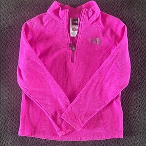 The North Face Vibrant Pink Half-Zip Fleece Pullover
